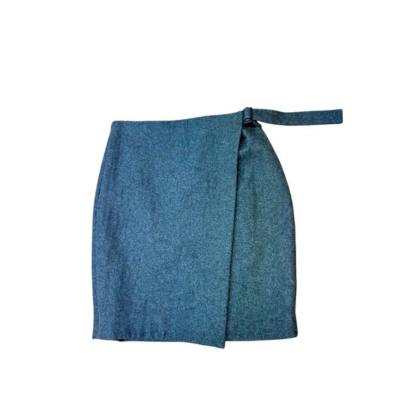 Kate Spade Saturday Grey Wool Blend Skirt Size 8 Side Zip - Picture 1 of 6